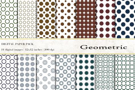 Geometric Digital Papers Graphic By Bonadesigns · Creative Fabrica