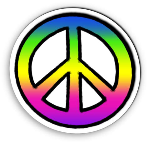 Download Tie Dye Peace Sign Sticker Clipart 3052975 Pinclipart