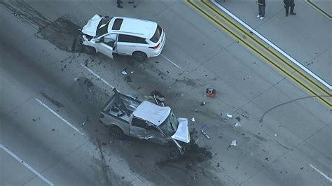 1 Dead 4 Injured After Wrong Way Driver Causes 7 Vehicle Crash On 210