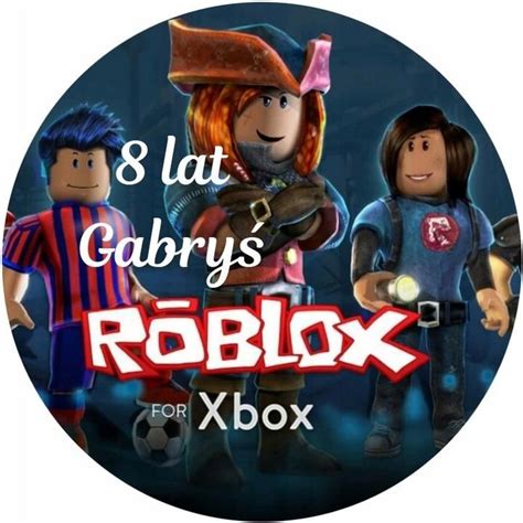 Opłatek na tort Gra Roblox postacie napis 9954864641 Ceny i opinie