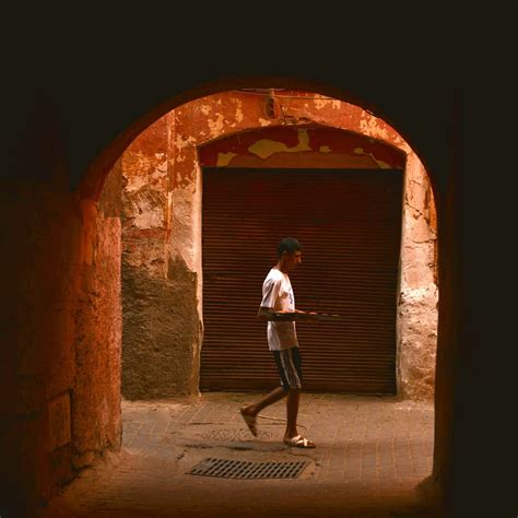 Food Walking Young Man Taking Bread Dough To Local Bakery Flickr