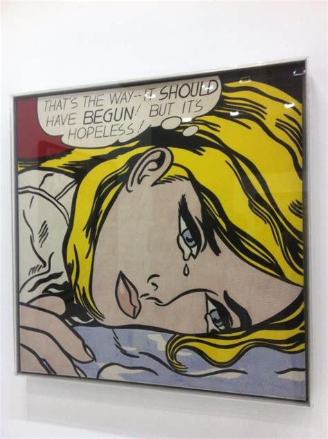 Roy Lichtenstein Musée Beaubourg Centre Pompidou Paris Roy