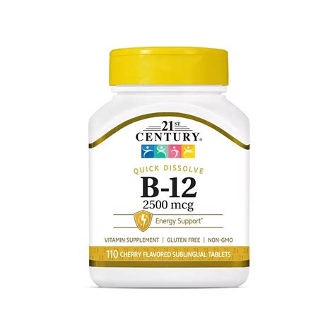21st Century Vitamina B12 Sublingual Premium 2500 Mcg 110 Tabletas B 12