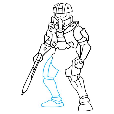 How To Draw Master Chief From Halo Really Easy Drawing Tutorial