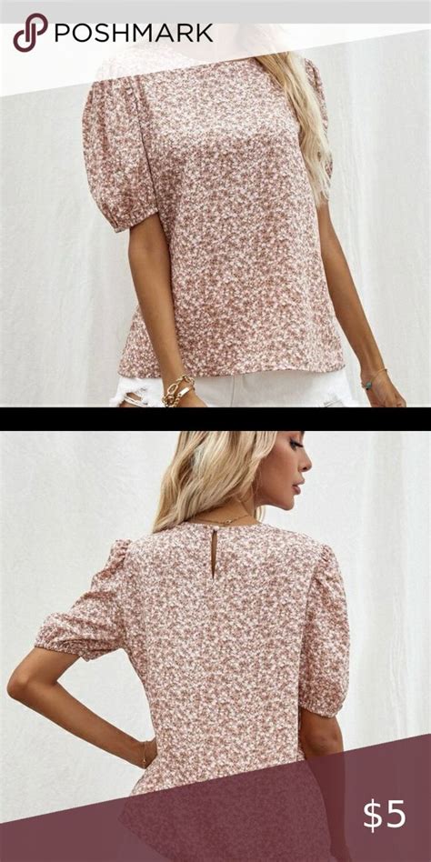 Ditsy Floral Puff Sleeve Blouse Puff Sleeve Blouse Puff Sleeve