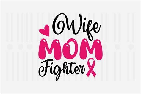 Wife Mom Fighter Mothers Day Svg Graphic By Svg Box · Creative Fabrica