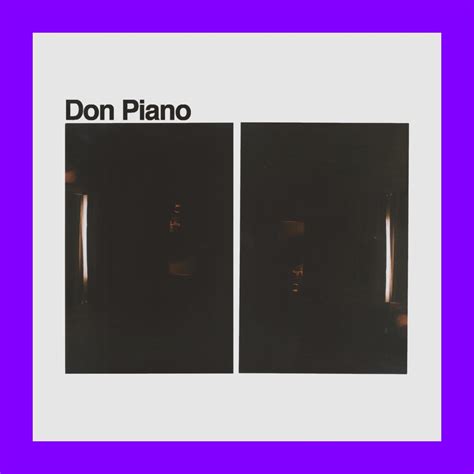 Spectreview: Don Piano - Don Piano EP - The Tape Deck