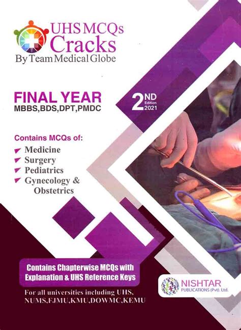 Uhs Mcqs Cracks By Medical Globe For Final Year Mbbs Bds Dpt Pmdc