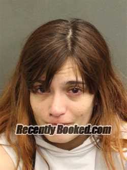 Recent Booking Mugshot For SABRINA MARIE WALKERMEDINA In Orange