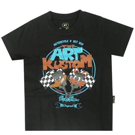 Rusty Pistons RPTCH02 T Shirt Duck Black Schwarz Kinder Gooddrive