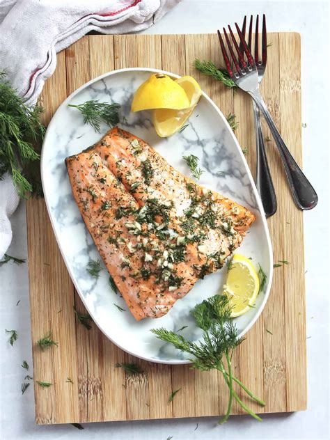 Honey Lemon Baked Salmon With Dill And Garlic Slow The Cook Down