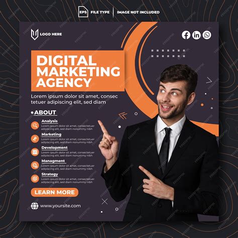 Premium Vector | Creative social media digital marketing post design