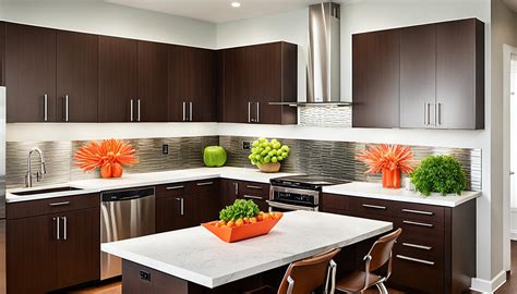 Fresh Kitchen Color Ideas With Brown Cabinets