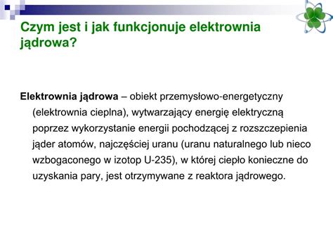 PPT Czym jest energia jądrowa PowerPoint Presentation free download