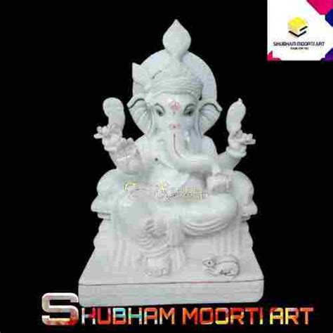 Durable Pure White Marble Ganpati Statue At Best Price In Jaipur Ms