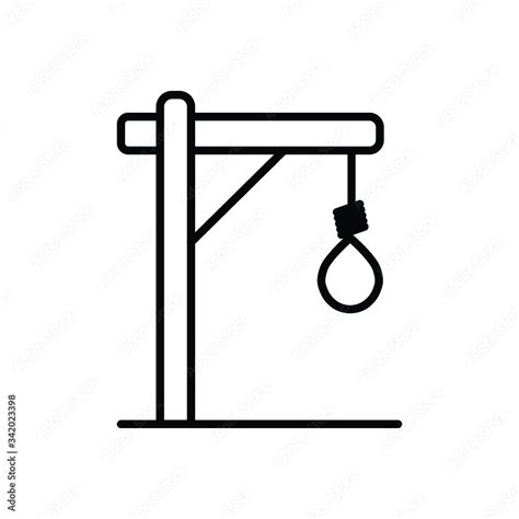 Gallows vector icon sign symbol Stock Vector | Adobe Stock