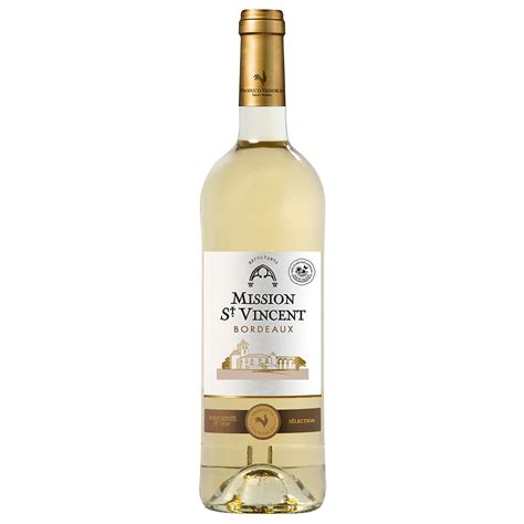 AOP Bordeaux Mission St Vincent Blanc 2021 75cl Pas Cher Auchan Fr