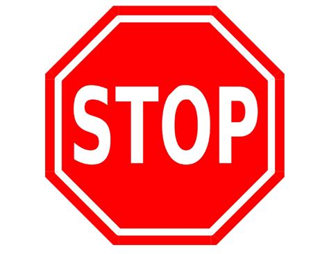 Free Printable Stop Sign Templates Word PDF Blank Editable