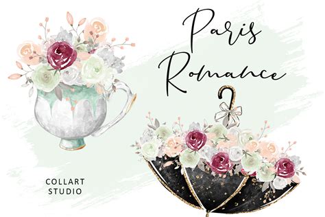 Paris Romance French Style Clipart Set Graphic By Collartstudio