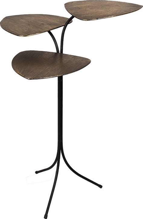 Clayre Eef Bijzettafel 57x59x79 Cm Koperkleurig Ijzer Side Table