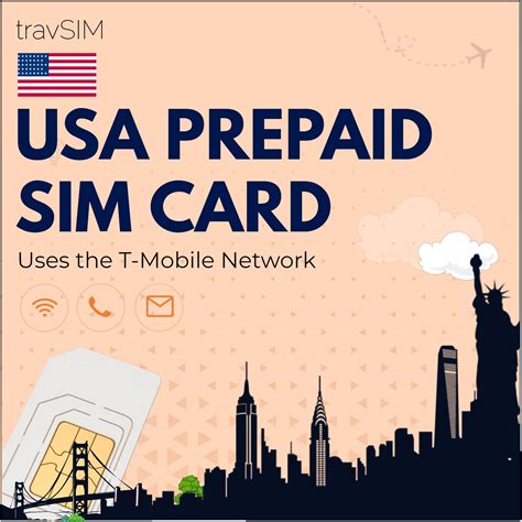 TravSIM T Mobile Prepaid USA SIM Karte 50GB Mobiles Internet