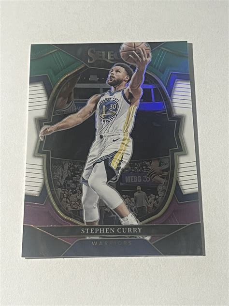 Panini Select Stephen Curry Concourse Purple Green White Prizm