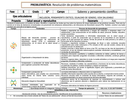 PLANEACIÓN NEM Salud sexual y reproductiva 2023 2024 Fase 5 Grado 6