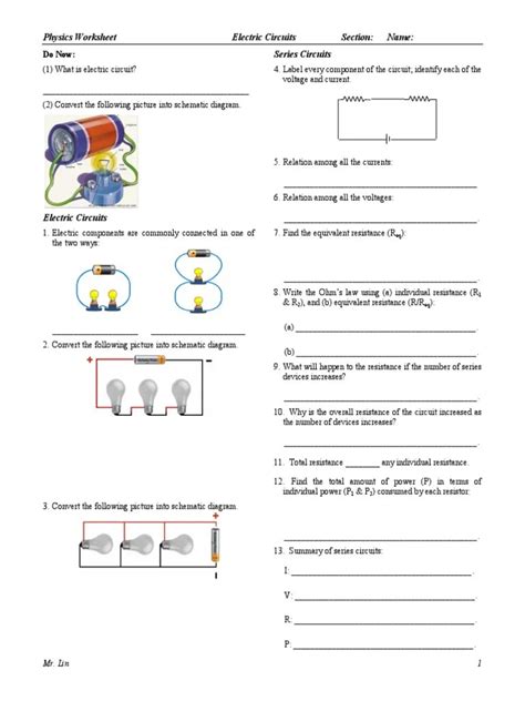 Physics Worksheet Work And Energy Printable Pdf Template