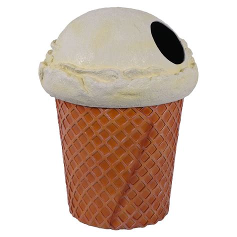 Vanilla Ice Cream Cone Trash Can Natureworks Australia