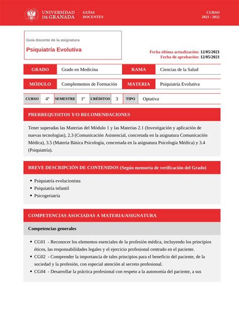 Pdf Gu A Docente De La Asignatura Psiquiatr A Evolutiva Dokumen Tips