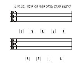 Alto Clef Worksheets -No Prep, Over 50 worksheets! | TPT