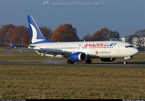 TC LAG AnadoluJet Boeing 737 8 MAX Photo By Florian Resech ID 1368787