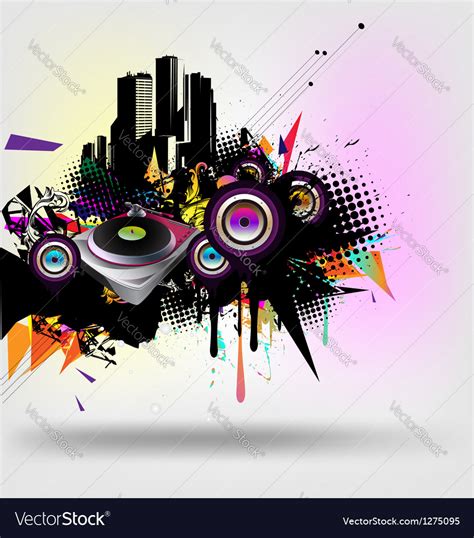 Music Urban Royalty Free Vector Image VectorStock