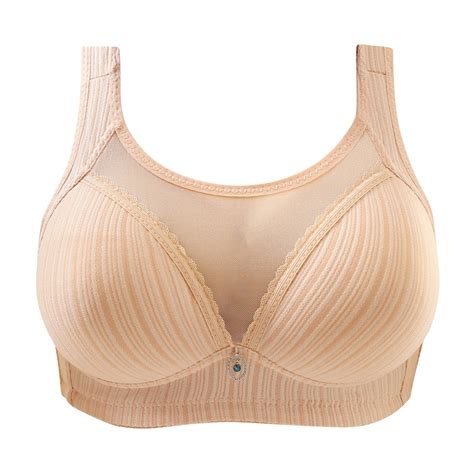 Ryrjj Clearance Women Mesh Lace Gather Push Up Bra Wireless Unpadded Comfort Full Coverage Bra