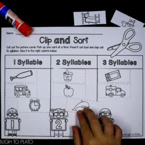 Syllable Segmenting Centers Playdough To Plato