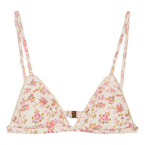 Louise Misha Vasalia Bikini Oberteil Aus Recycelten Fasern Damenkollektion Cremefarben