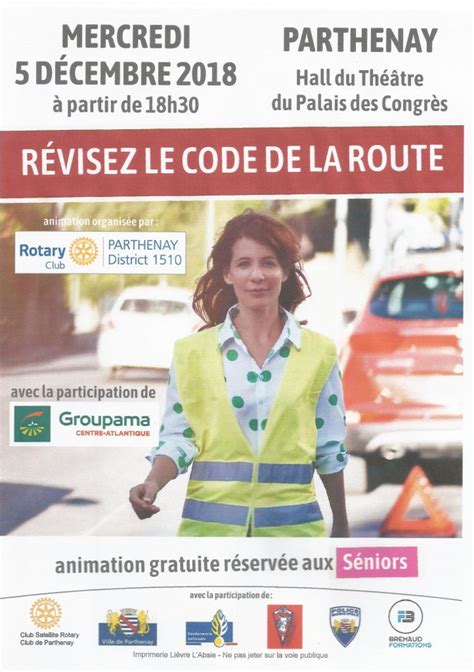 Sensibiliser aux risques routiers Rotary Club de Parthenay Gâtine