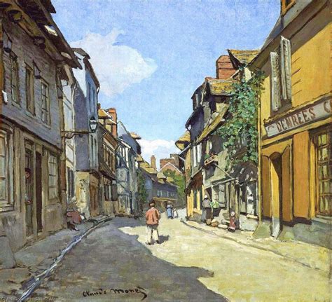 Gravura De Qualidade De Museu La Rue Bavolle Em Honfleur Por