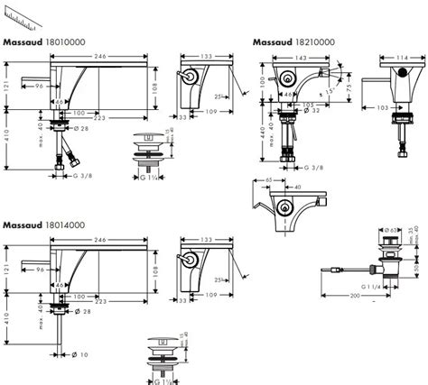 Hansgrohe Axor 18210000 18010000 18014000 Massaud Instruction Manual