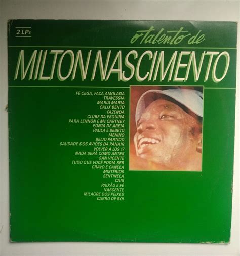 Lp Disco Vinil O Talento de Milton Nascimento Item de Música Usado