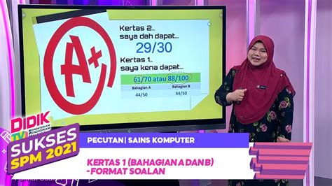 Sukses SPM 2021 Pecutan Sains Komputer Kertas 1 Bahagian A Dan