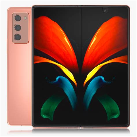 Samsung Z Fold 2 Bronze 3D Model $44 - .3ds .blend .c4d .fbx .max .ma ...