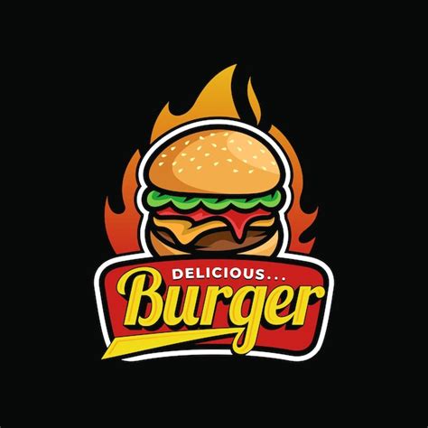 Premium Vector | Burger logo vector Art Design