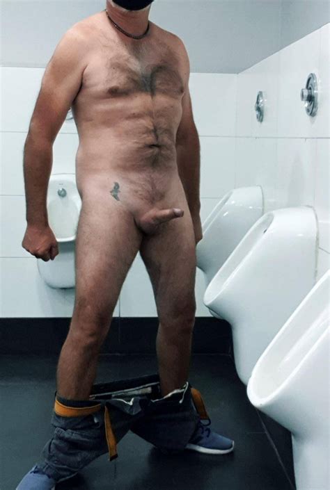 Most Daring Public Urinal Photo To Date All Naked Pose The Adrenaline