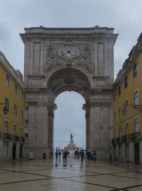 Lisbon Portugal October Rua Augusta Arch The Landmark