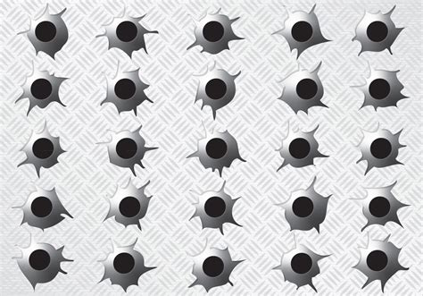 Metal Bullet Holes 96017 Vector Art at Vecteezy