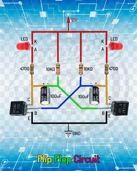 Flip Flop Circuit Schematic Flip Flop Led Flasher Circuit Sc