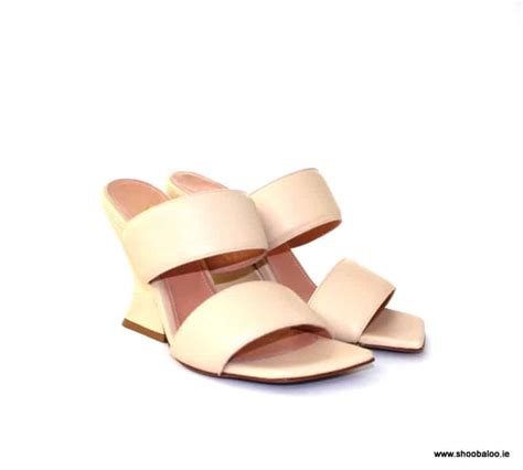 Oxitaly Wedge Mule In Nude Shoobaloo
