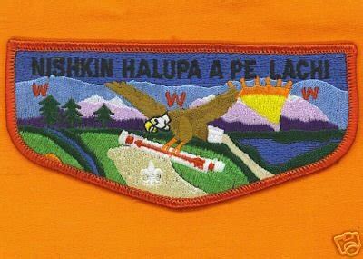 Nishkin Halupa A Pe Lachi Oa Boy Scout Lodge Patch Rare