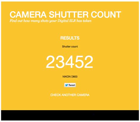 how to find the shutter count